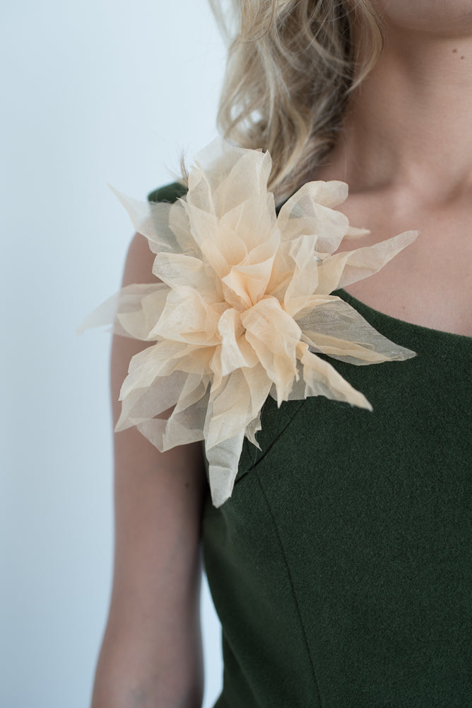 Asymmetrical above-the-knee dress