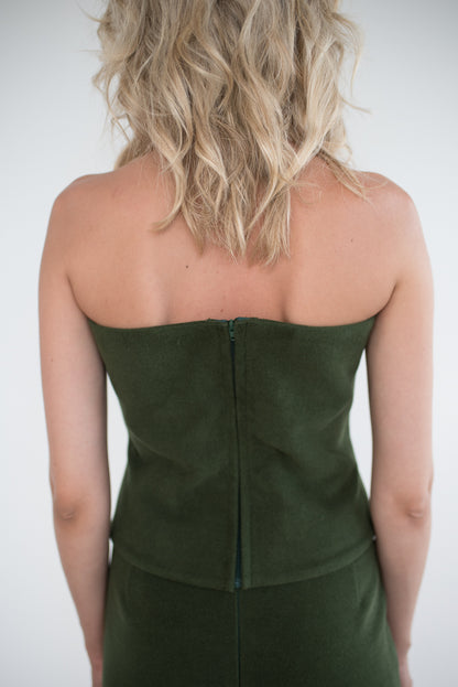 Green Firm Corset Top